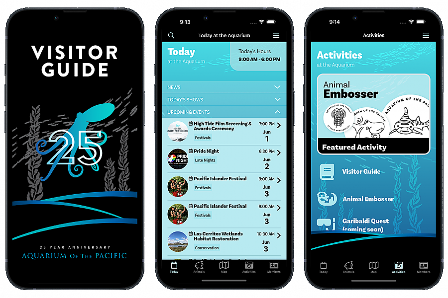 Aquarium App Screenshots 3-up