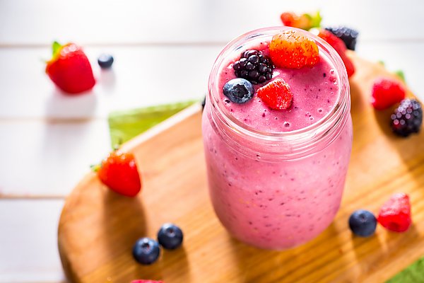 Smoothie drink on table